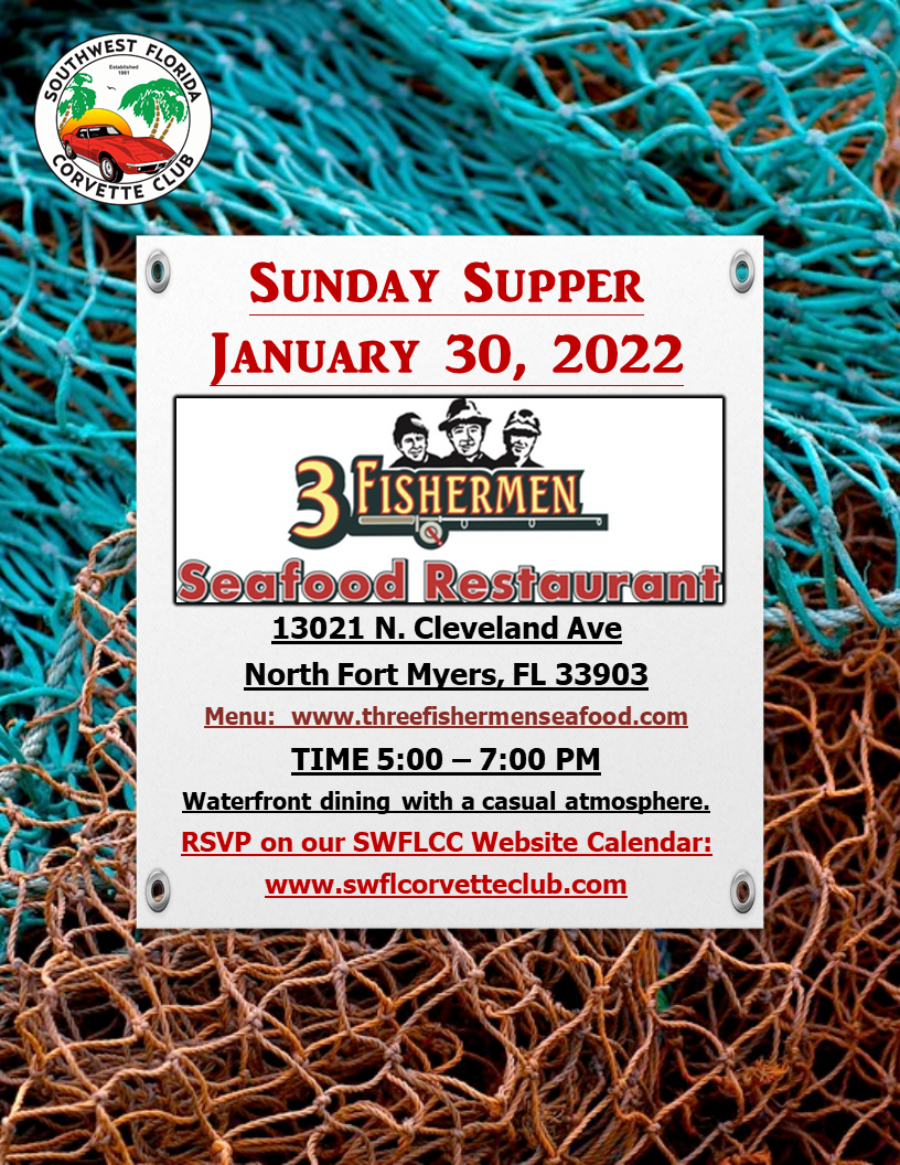 SWFLCC Sunday Supper 3 Fishermen 1302022