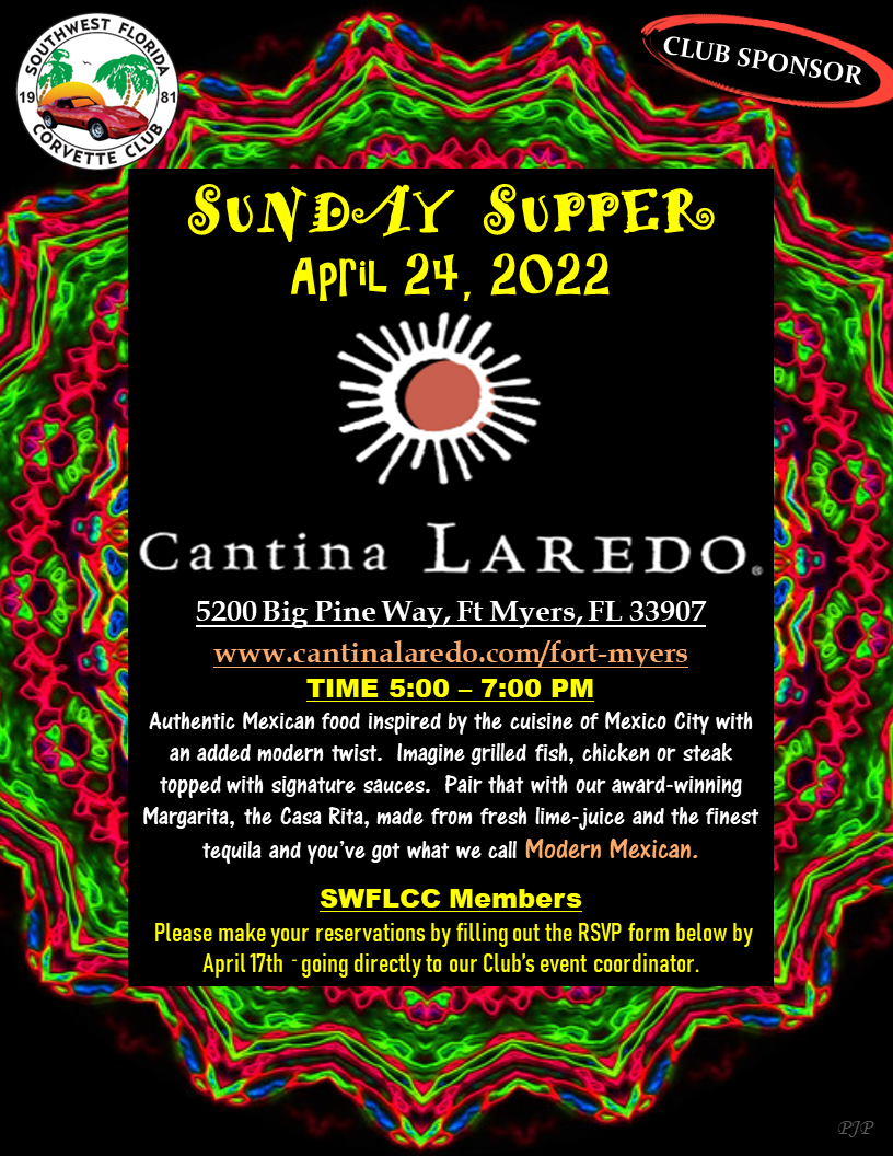 SWFLCC Sunday supper CANTINA LAREDO 4242022 1